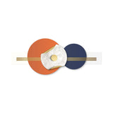Blue And Orange Wall Decor Metal Wall Art