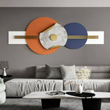 Blue And Orange Wall Decor Metal Wall Art