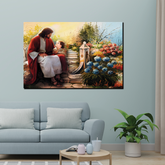 Precious Lord Jesus Canvas Printed Wall Paintings for Living Room, Meditation Room, Bedroom, Churches, Hospitals