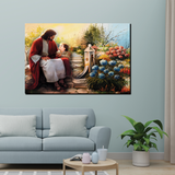 Precious Lord Jesus Canvas Printed Wall Paintings for Living Room, Meditation Room, Bedroom, Churches, Hospitals