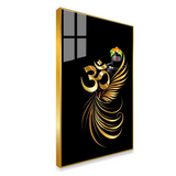 OM Acrylic Wall Painting for Bedroom and Pooja Room