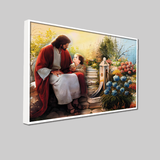 Precious Lord Jesus Canvas Printed Wall Paintings for Living Room, Meditation Room, Bedroom, Churches, Hospitals