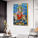 Colorful Devine Durga Mata Wall Paintings