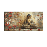 Minimalist Gautam Buddha Canvas Wall Paintings for Living Room, Bedroom, Meditation, Boutiques, Yoga Studios, Office & Workspaces