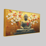 Exquisite Gautam Buddha Canvas Wall Paintings for Living Room, Bedroom, Meditation, Boutiques, Yoga Studios, Office & Workspaces