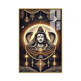 Lord Shiva in Meditation – Stunning Acrylic Wall Art for Bedroom and Pooja Room