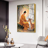 Exquisite Gautam Buddha Canvas Printed Acrylic Wall Paintings & Art for Living Room, Office
