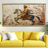 Medieval Persian Painting Art Solider Backgrounds Animal Mammal Vintage Royal Poster Living Room Decor Wall Paintings