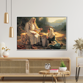 Redeemer Jesus Canvas Printed Wall Paintings for Living Room, Meditation Room, Bedroom, Churches, Hospitals
