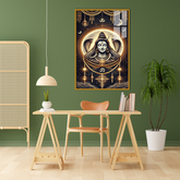 Lord Shiva in Meditation – Stunning Acrylic Wall Art for Bedroom and Pooja Room