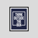 Think Outside the Box Premium Motivational Quotes Photo Frame