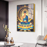 Delightful Gautam Buddha Canvas Printed Acrylic Wall Paintings & Art for Living Room, Office