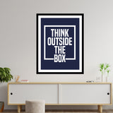 Think Outside the Box Premium Motivational Quotes Photo Frame