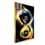 Majestic Lord Shiva OM Acrylic Wall Art – Ideal for Pooja Room and Living Room