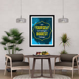 Set Yourself Up to Tackle Your Biggest Challenges Premium Motivational Quotes Photo Frame