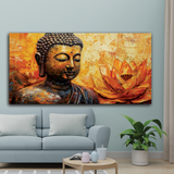 Canvas Paintings of Buddha in Peaceful Landscapes