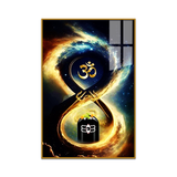 Majestic Lord Shiva OM Acrylic Wall Art – Ideal for Pooja Room and Living Room