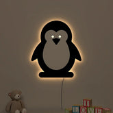 Baby Penguin Backlit Wooden Wall Décor