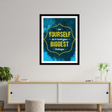 Set Yourself Up to Tackle Your Biggest Challenges Premium Motivational Quotes Photo Frame