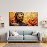 Canvas Paintings of Buddha in Peaceful Landscapes