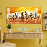 Modern Abstract Horse Acrylic Wall Painting – Artistic Canvas Wall Art