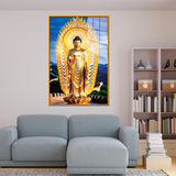 Lovely Gautam Buddha Canvas Printed Acrylic Wall Paintings & Art for Living Room, Office