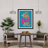 Cake Care Of Your Self Motivational Posters Wall Frames for Students, Business, Employees, Startup