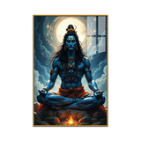 Vibrant Lord Shiva Acrylic Painting for Living Room and Spiritual Spaces