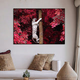 Beautiful White Tiger Realistic Wild Animal Painting