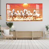 Horse Acrylic Wall Painting for Farmhouse Living Room – Rustic Art