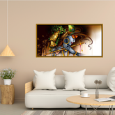 Premium Wall Canvas Large Painting of Lord Krishna For Home Decors