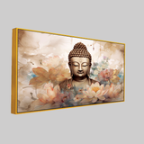 Lovely Gautam Buddha Canvas Wall Paintings for Living Room, Bedroom, Meditation, Boutiques, Yoga Studios, Office & Workspaces