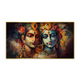 Radha Krishna Hindu God Beautiful Wall Painting