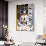 Elegant Gautam Buddha Canvas Printed Acrylic Wall Paintings & Art for Living Room, Office