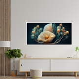 Premium Elegant Floral Flower art Canvas Wall Painting for Wall Decors