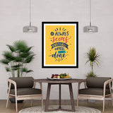 Always Seems Impossible Until Done Motivational Posters Wall Frames for Students, Business, Employees, Startup