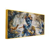 Radha Krishna Hindu God Beautiful Wall Paintings