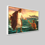 Emmanuel Jesus Canvas Printed Wall Paintings for Living Room, Meditation Room, Bedroom, Churches, Hospitals