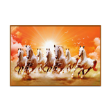 Beautiful Seven Running Horses Canvas Big Wall Paintings