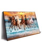 Horse Acrylic Wall Painting for Bedroom – Calm & Elegant Horse Canvas Art