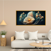 Premium Elegant Floral Flower art Canvas Wall Painting for Wall Decors