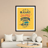 Always Seems Impossible Until Done Motivational Posters Wall Frames for Students, Business, Employees, Startup