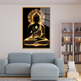 Stunning Gautam Buddha Canvas Printed Acrylic Wall Paintings & Art for Living Room, Office