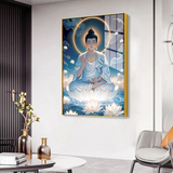 Gorgeous Gautam Buddha Canvas Printed Acrylic Wall Paintings & Art for Living Room, Office