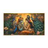 Radha Krishna Wall Paintings Symbol Devine Love