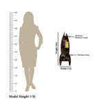 Rocket Shape Wood Corner Wall Shelf / Book Shelf,Walnut Finish