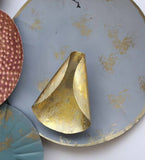 Gray And Green Abstract Metal Wall Art