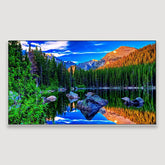 Mountain Natural Scenery Canvas Wall Hanging Wide Format