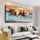 Horse Acrylic Wall Painting for Bedroom – Calm & Elegant Horse Canvas Art