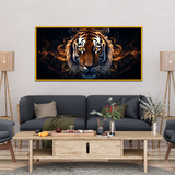 Elegant Majestic Tiger Visage Canvas Wall Paintings